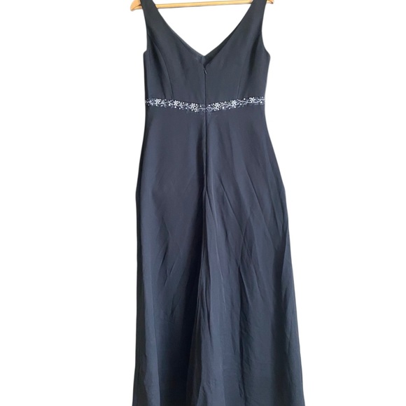 Michelangelo BLACK  Sleeveless Formal Beaded Maxi Dress/Gown. Size 8. - Picture 8 of 12